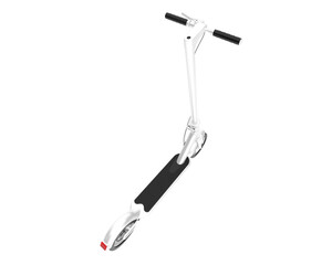 Electric scooter isolated on transparent background. 3d rendering - illustration
