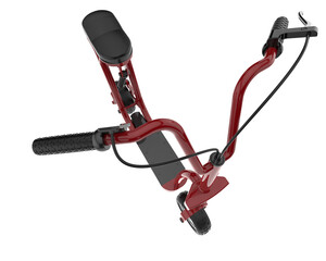 Electric scooter isolated on transparent background. 3d rendering - illustration