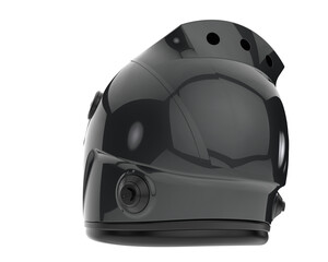 Racing helmet isolated on transparent background. 3d rendering - illustration