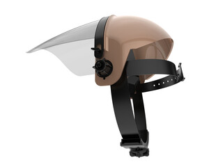 Face mask isolated on transparent background. 3d rendering - illustration