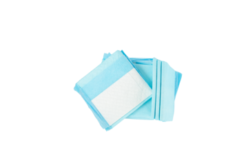 dog diaper, pet absorbent napkin, incontinence pad, disposable adult medical diaper isolated