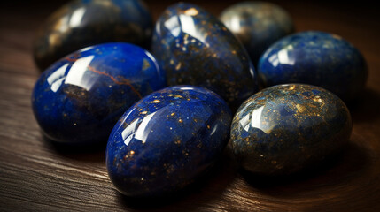 Lapis Lazuli stone close up