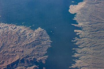 View from taking off at Salt Lake City Airport