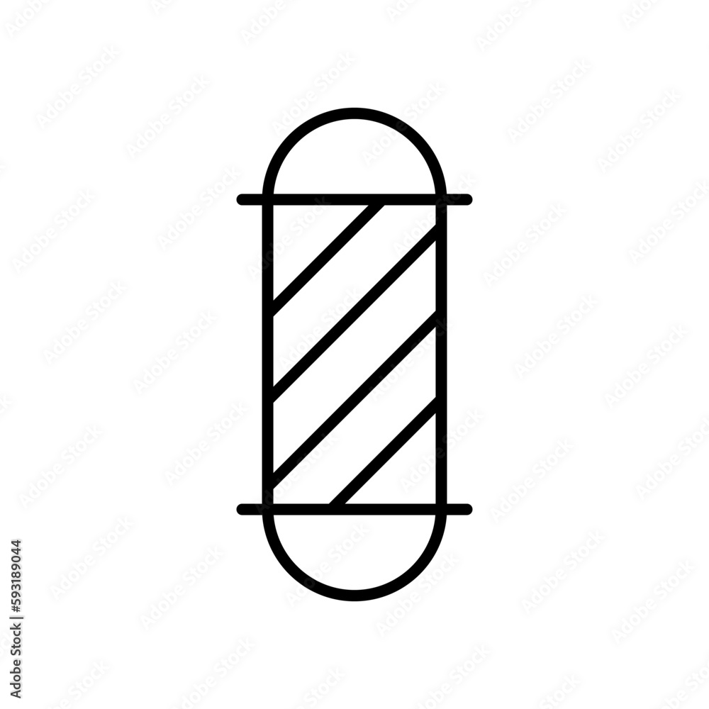Poster barbershop outline vector icon. barbershop stock vector icon for web, mobile app and ui design