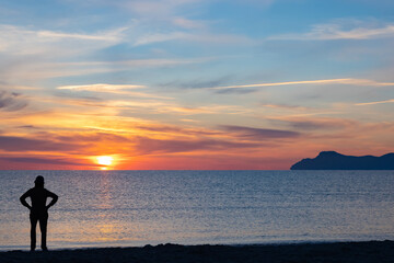 Fototapeta na wymiar Bucht von Alcudia - Sunrise