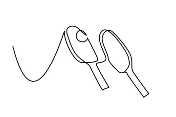 ping pong table tennis objecs sport nobody line art