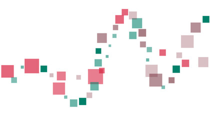 Bright squares on a white background. Festive background, disco. Design element, festive unusual background. Vector illustration, eps 10