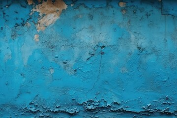 Blue stucco wall background
