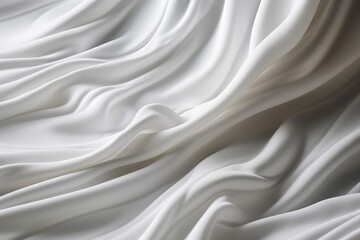 White fabric cloth wave texture background