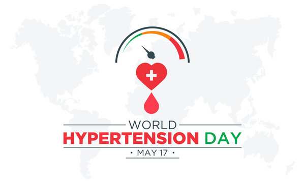 World Hypertension Day Is Observed Every Year On 17th May. Vector Template For Hypertension Day Awareness Banner.
