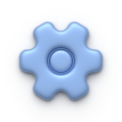 3d render of a settings icon
