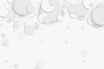 Abstract white circle texture shape background
