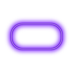 Neon Purple Stadium Geometry Shape Outline Stroke