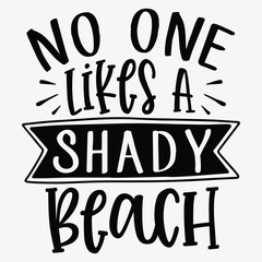 No one likes a shady beach SVG