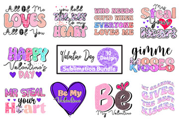 Valentine's Day Sublimation Design