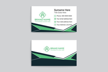 World health day business card template design