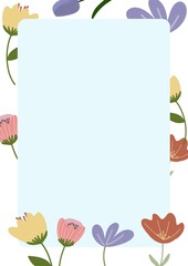 Colorful summer flowers background image, nice and fresh atmosphere.