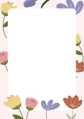 Colorful summer flowers background image, nice and fresh atmosphere.