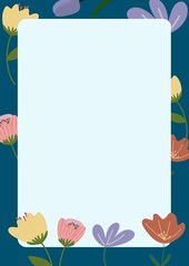 Colorful summer flowers background image, nice and fresh atmosphere.