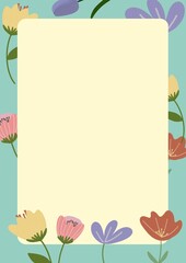 Colorful summer flowers background image, nice and fresh atmosphere.