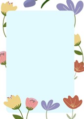 Colorful summer flowers background image, nice and fresh atmosphere.