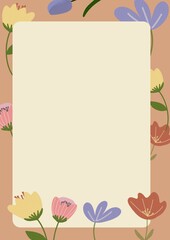 Fototapeta premium Colorful summer flowers background image, nice and fresh atmosphere.