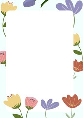 Fototapeta premium Colorful summer flowers background image, nice and fresh atmosphere.