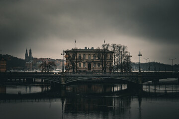 A Building In The River