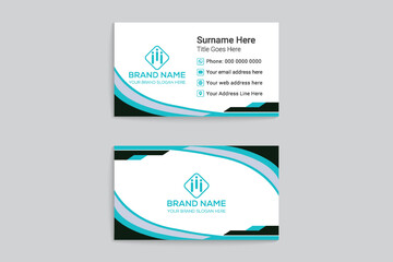 Naklejka premium business card template design