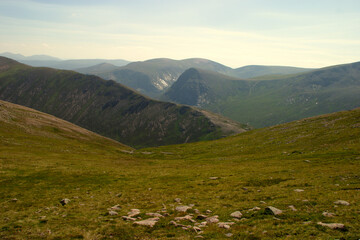 Fototapeta na wymiar Ascent path to Ben Mac Dhui - Cairngorms - Scotland - UK