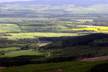 Fototapeta na wymiar Distant countryside - Benachie - Aberdeenshire - Scotland - UK