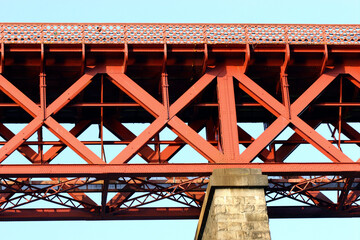 Forth rail bridge - South Queensferry - City of Edinburgh - Scotland - UK