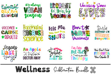 Wellness Svg Design Bundle