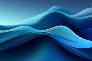 a beautiful abstract vibrant wallpaper in gray and blue. simple, smooth gradients. generative AI