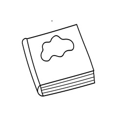 Hand drawn book vector illustration.