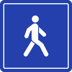 Pedestrian icon. Isolated Vector Illustration.