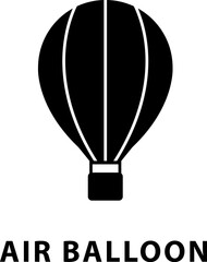Fototapeta premium air balloon icon. Isolated Vector Illustration.