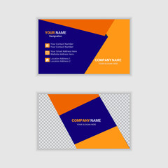 Duble sided business card design,name card, id card,visiting card template for your brand.