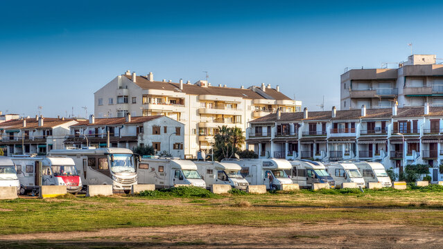 Motorhome parking near Cunit, Spain