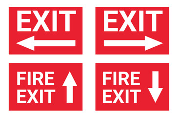 Exit sign or emergency sign