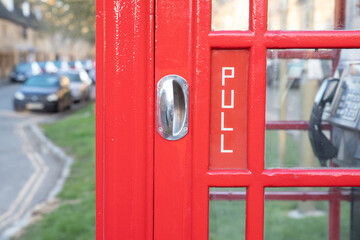 The old red telephone box in Chipping Campden
