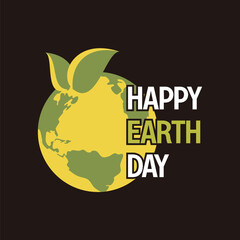 earth day banner, happy earth day. for the celebration of save the environment, social media template, web