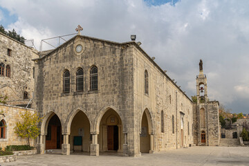 Obraz premium The Maronite Church of our Lady of the Hill in the village of Deir al-Qamar in Mount Lebanon, Deir al-Qamar, Lebanon