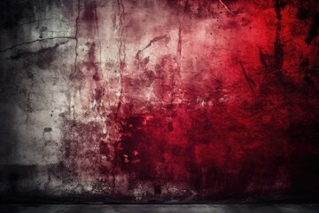 Background of a wall with a red texture. Generative AI