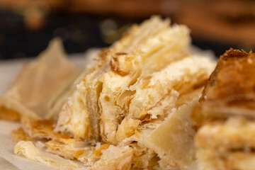 cake using sweet cream with lots of thin layers