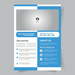 Corporate business flyer template vector a4 size.