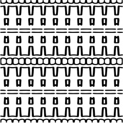 Vector monochrome pattern, Abstract texture for fabric print, card, table cloth, furniture, banner, cover, invitation, decoration, wrapping.seamless repeating pattern.Black and white color.