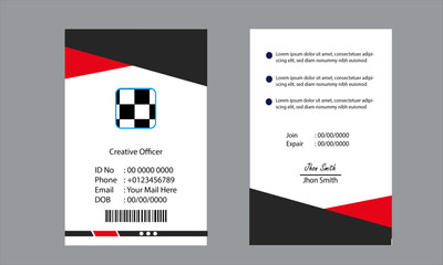 Stylish and creative Corporate Id card . modern identity card design