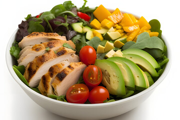 vegetable salad with chicken