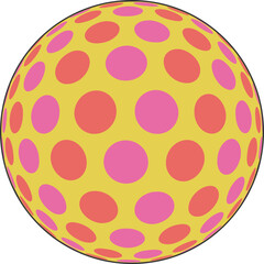 Abstract Color Ball Design vector circle designs